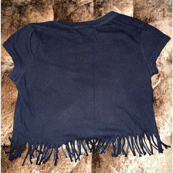 Bon Jovi Forever Cropped Concert Tee Junior Size Large - Picture 2 of 2